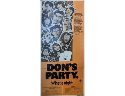 DON'S PARTY - AUSTRALIAN FILM POSTER, ORIGINAL REL...