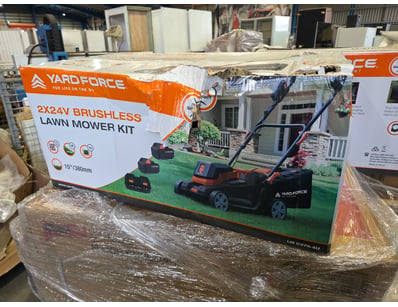 YardForce 2X24V Brushless Lawnmower Kit 15"
Note:...