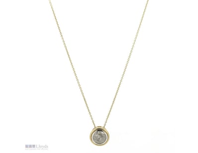 14K YELLOW GOLD, 1.28CT DIAMOND, SOLITAIRE SLIDER ...