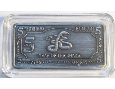 YOU ARE BUYING A 5 GRAM TIBETAN SILVER "YEAR OF TH...