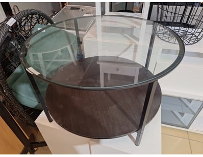 Coffee Table, Timber & Metal Style, Black Finish 
...