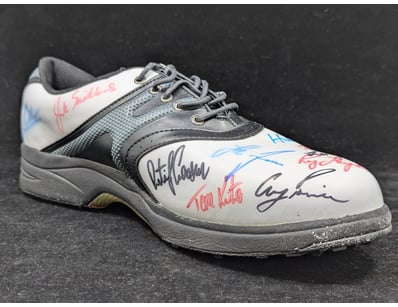 SIGNED GOLF SHOE WITH VARIOUS PLAYER SIGNATURES
...