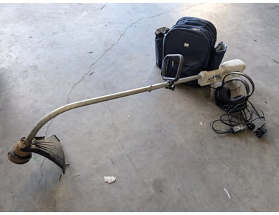 Electronics and garden equipment lot including Son...