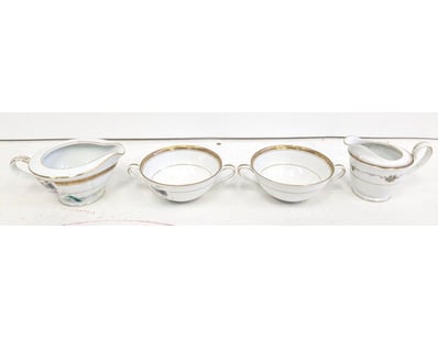 COLLECTION OF FINE PORCELAIN SERVING VESSELS WITH ...