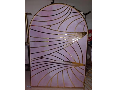 Contemporary decorative room divider or screen fea...