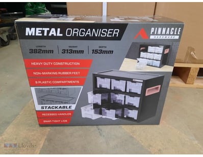 Pinnacle hardware, Metal organisers.

Dimensions: ...