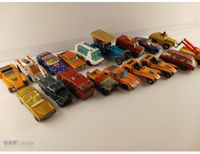 Lot Of Vintage Die-Cast Toy Vehicles Including Mat...