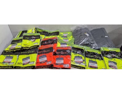 Large bulk lot of Portwest high-visibility workwea...