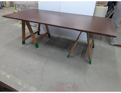 Trestle table, double a frame base 

Note: condi...