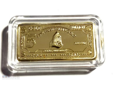 5 GRAM AWESOME-GOLD PLATED- "AUSTRALIAN SHARK" ING...