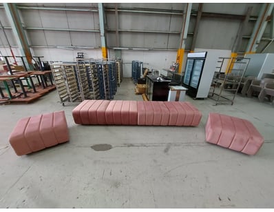 Muted Terracotta Ottoman Set – Stylish and versati...