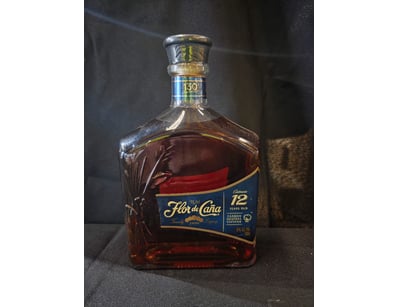 Flor de Caña 12 Years Old rum, a premium Caribbean...