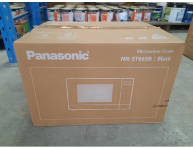 Panasonic NN-ST665B microwave oven in black

