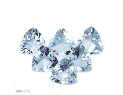 5.19CT TSW X 6, NATURAL BERYL AQUAMARINES     

Tr...