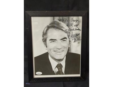 AUTOGRAPHED PHOTOGRAPH OF GREGORY PECK.

Item Size...