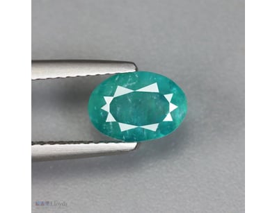 1.025CT NATURAL GRANDIDIERITE — TEAL GREEN OVAL CU...