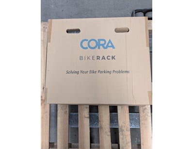 CORA brand bike rack system designed for secure bi...