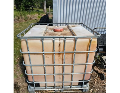 1000L Intermediate Bulk Container (IBC) tank, Used...