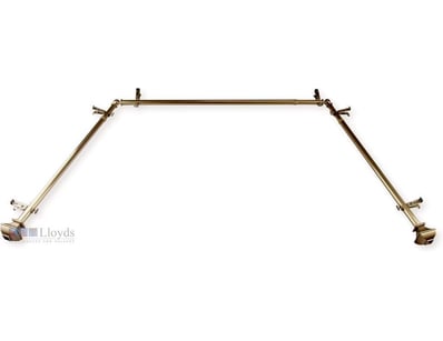13/16" Moyat Bay Window Curtain Rod (20-36", 38-72...