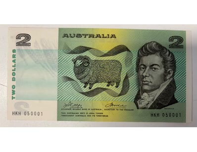 AUSTRALIAN TWO DOLLAR NOTE, R85 (EF)

CV: $30
...