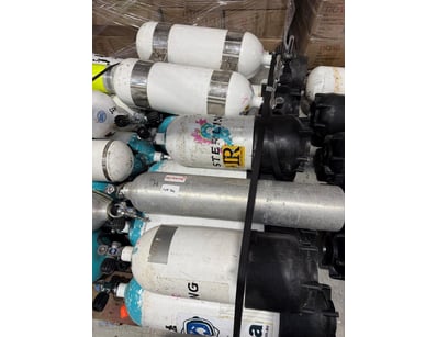 Comprehensive scuba diving equipment collection fe...