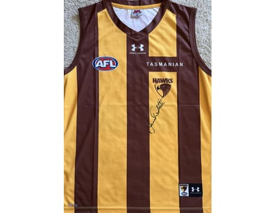JASON DUNSTALL SIGNED HAWTHORN GUERNSEY 

A Hawtho...
