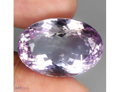 NATURAL 45.85CT PEAR FACET JUMBO CLEAN AMETHYST   ...