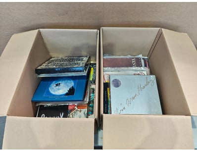 Records, 2x boxes including Cindy bullens, the wea...