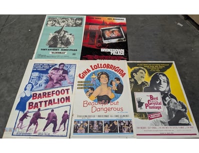 COLLECTION OF FIVE VINTAGE MOVIE POSTERS (1960S-19...