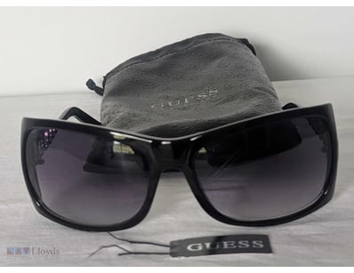 Guess Ladies Sunglasses - blue tint, with silver a...