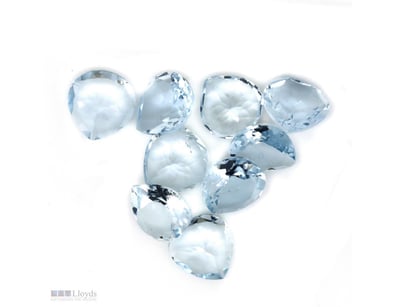 5.87CT TSW X 9, NATURAL BERYL AQUAMARINES     

Me...