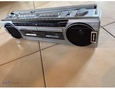 Sanyo Radio Boombox, Model: Mw700F, With Double Ca...
