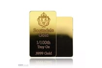 195 · 1/100 SCOTTDALE GOLD BAR 311228+7