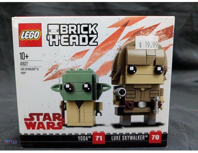 LEGO BRICKHEADZ STAR WARS LUKE SKYWALKER & YODA SE...