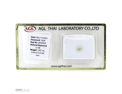 1.057CT CERTIFIED, NATURAL DIAMOND     

Round Bri...