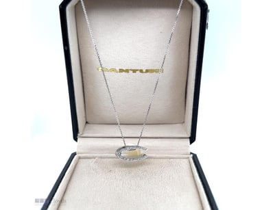CANTURI 18CT WHITE GOLD DIAMOND PENDANT NECKLACE 0...