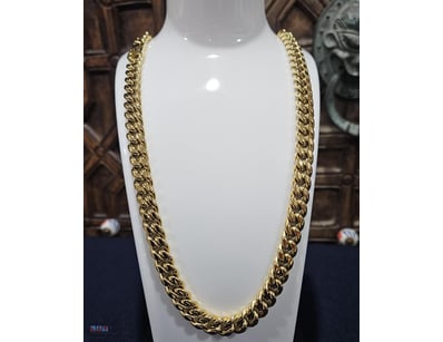 MIAMI CUBAN  PVD PLATED POLISHED STAINLESS STEEL  ...