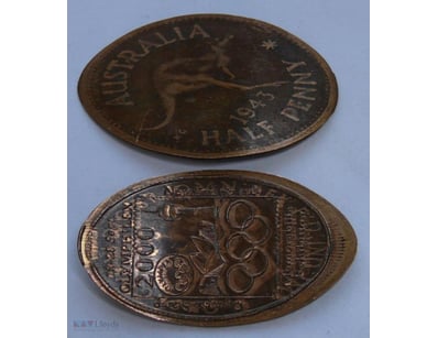 5X 2000 SYDNEY OLYMPIC EXHIBITION STAMPED ON AUSTR...