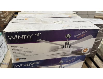 RRP $149.90 Domus, Windy 48" Ceiling Fan

Note: ...