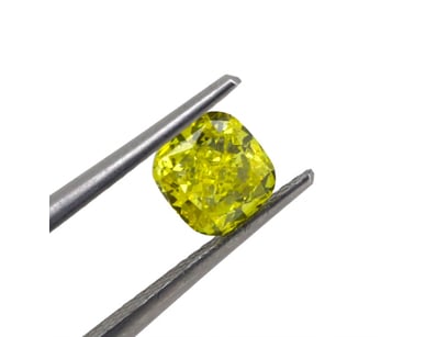 1.23CT CERTIFIED, NATURAL FANCY YELLOW DIAMOND    ...