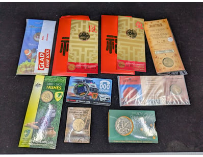 MIXED AUSTRALIAN UNCIRCULATED & COMMEMORATIVE COIN...
