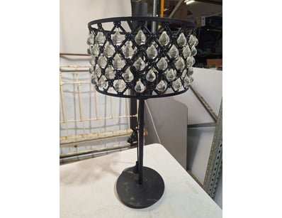 Table Lamp With Glass Balls, Black Finisj


