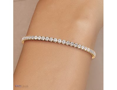 10.04 CARATS YELLOW GOLD (STAMPED 18K) LAB GROWN D...