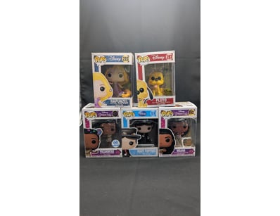 DISNEY FUNKO POP VINYL FIGURE COLLECTION - 5 PIECE...