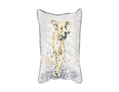 RRP: $599, Labrador Watercolour Cushion 450x450mm,...