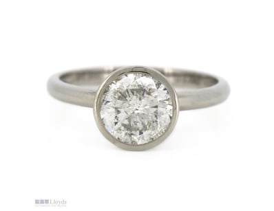 950PT/PLATINUM, 2.09CT DIAMOND, SOLITAIRE RING.   ...
