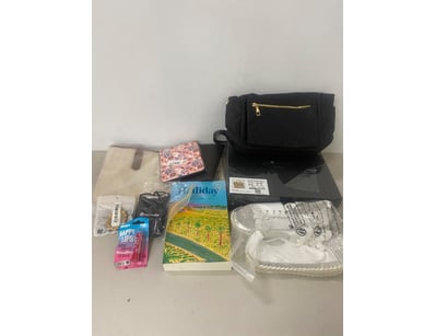 Box of mixed women’s fashion goods. 

SOLD AS LOT...