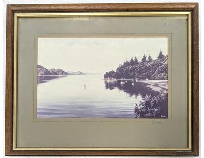 MOMOGANGI BAY, MARLBOROUGH SOUNDS - FRAMED WATERCO...