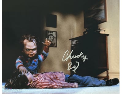 CHILD'S PLAY'S' CHUCKY ED GALE SIGNED PHOTO

Ed Ga...