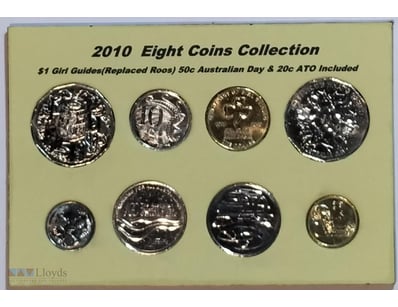 2010  EIGHT COINS COLLECTION $1 GIRL GUIDES(REPLAC...